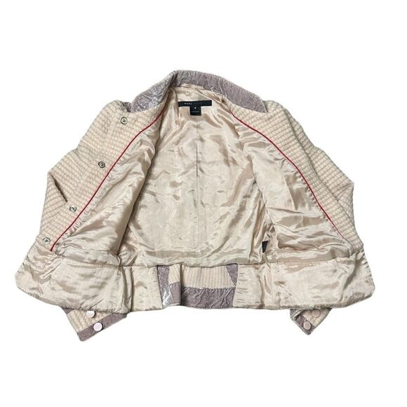 Marc Jacobs Y2K 100% Wool Tweed & Velour Peplum Jacket Size Small NWT - Picture 4 of 16